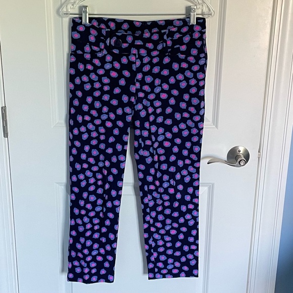 Lilly Pulitzer luxury Spotted Capri Pants Size 2 47301 - Picture 3 of 14
